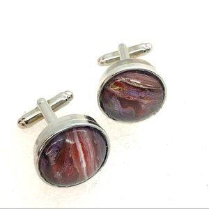 Cufflinks silver plated handcrafted 20mm snaps